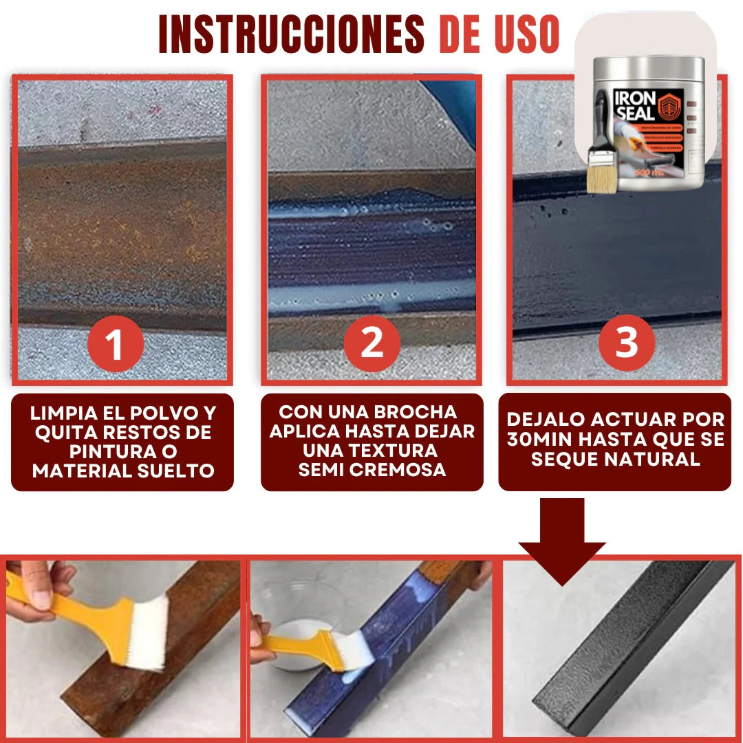 Iron Seal | Pintura para Metales Que Aísla del Oxido
