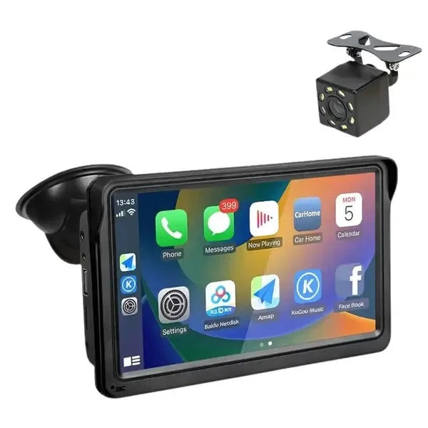 Pantalla Universal CarPlay Max + Cámara de Retroceso Gratis