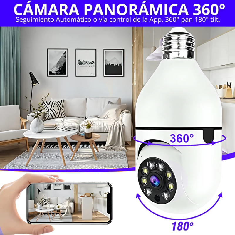 Smart Cam - Cámara de Seguridad 360 WiFi HD