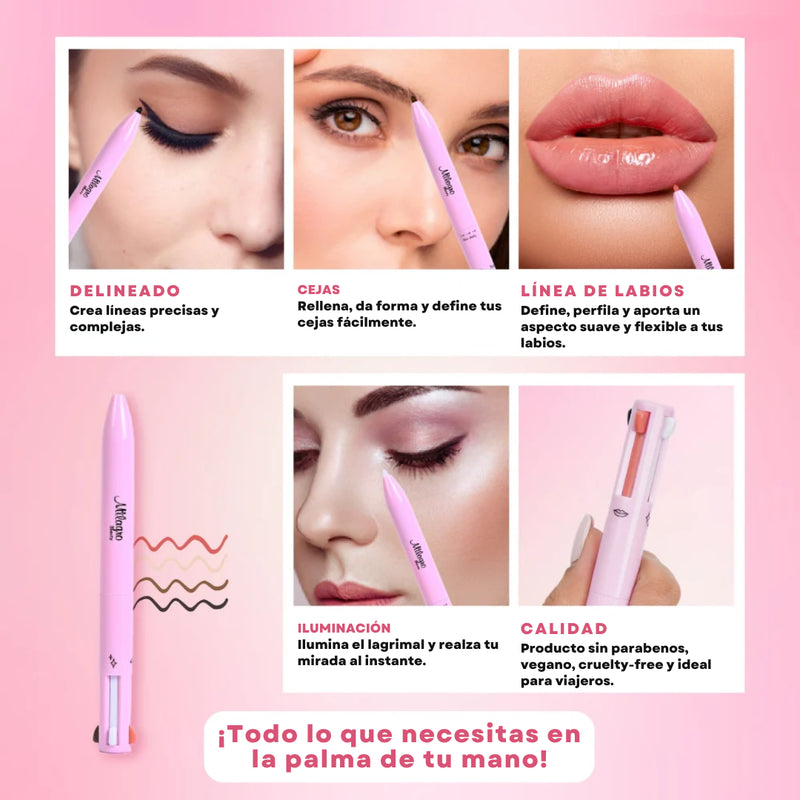 Shine MakeUp 4 en 1 | Maquillaje completo todo em um!