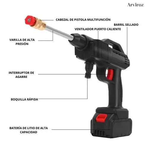 Hidrolimpiadora inalámbrica + Dos baterías de 48W de regalo