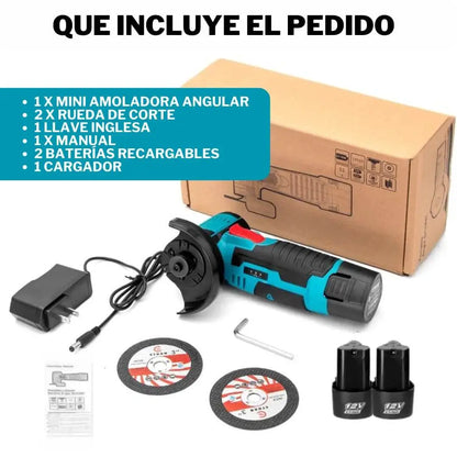 PROGRIND | MINI AMOLADORA ANGULAR INALAMBRICA